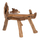 Ulëse druri teak natyral 120×88×80 cm (HM9348)