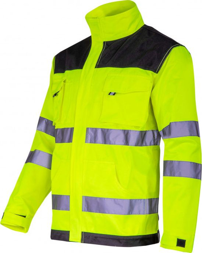 Bluzë pune Lahti Pro High Vis, masa L, me shirita reflektues, e zezë me të verdhë