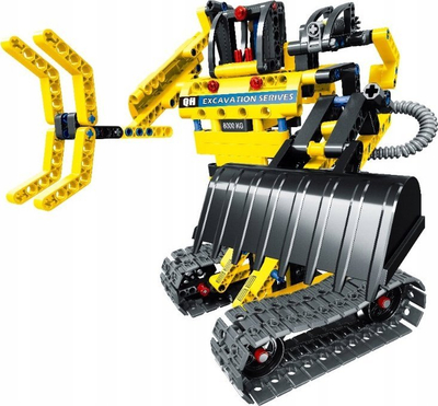 Lodër ndërtimi NoboKids IM.MASTER Pads 6801, 342 copa, 2 në 1 eskavator edhe robot, shume-ngjyrëshe