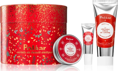 Set për kujdesin e lëkurës Polaar Lapponia, krem duarsh 25 ml, balsam buzësh 10 ml, krem fytyre 50 ml