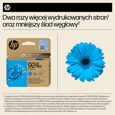Kartutxh boje HP 924e EvoMore, cyan, origjinal