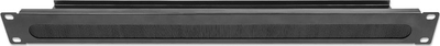 Panel kabllor Intellinet 1U 19", set 2 copë, me brushë dhe tabaka, i zi