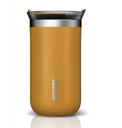 Gotë termike Wacaco Octaroma Lungo, 300ml, çelik inox, amber e verdhë