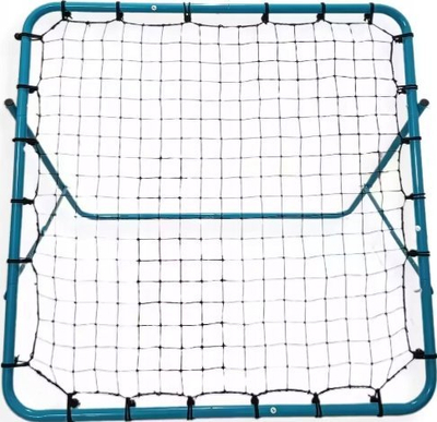 Rebounder futbolli Yakimasport Basic 100762, 100x100 cm, me rrjetë, i zi