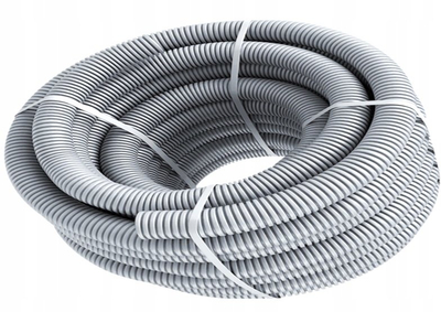 Gyp i valëzuar elektrik TPlast Peszel PVC 32/26, 50 m, i zi