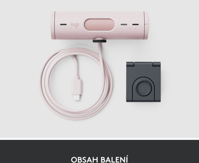 Ueb kamerë Logitech Brio 500, rozë