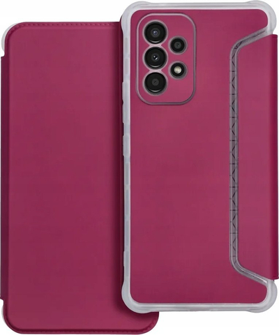 Futere libri Piano për Samsung Galaxy A14 4G, me magnet, me xhep kartash, ngjyrë mjedre