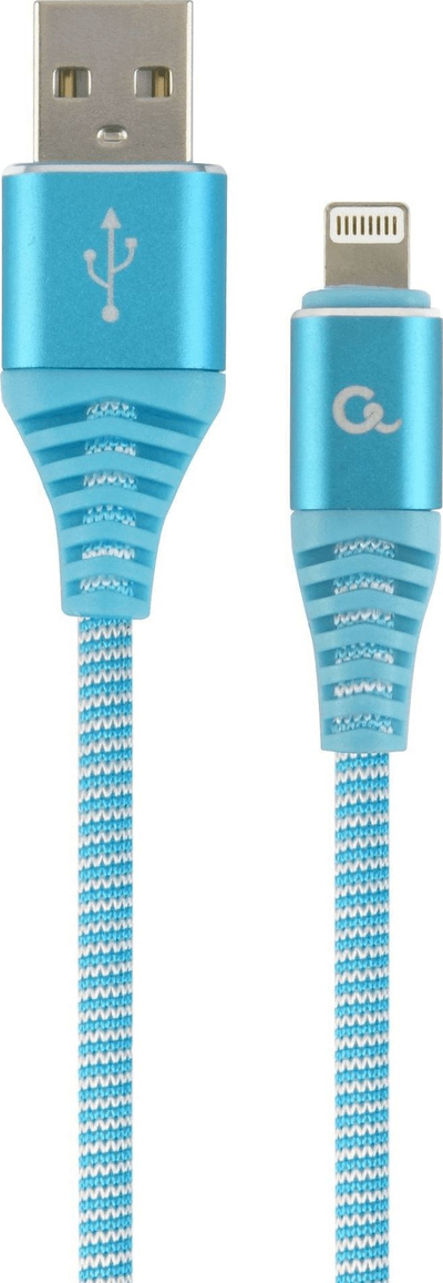 Kabllo Gembird USB-A në Lightning 1m blu (CC-USB2B-AMLM-1M-VW)