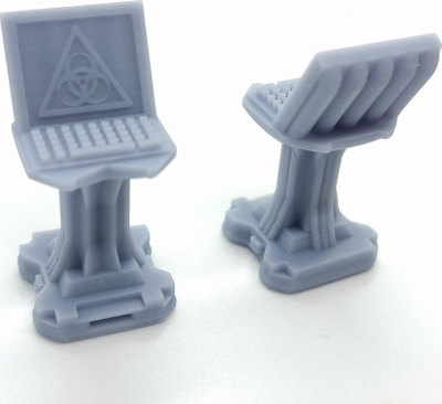 Set miniaturash 3D Games Unplugged Nemesis Computer Set, 8 copë, resin, shumëngjyrëshe