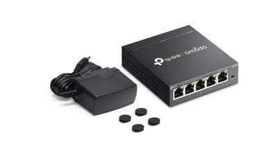 Swich rrjeti TP-Link Omada ES205G, 5 porta Gigabit, i menaxhuar, gri