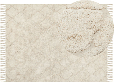 Tapet pambuku Cotton Area Rug SILCHAR, 160 x 230 cm, beige