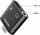 Adapter audio Denmen, USB-C në 3.5mm, alumini, i zi