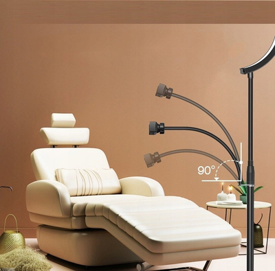Llambë LED kozmetike MichaelMarinelli Moon Standing GX520R, 45W, me rrota, rozë