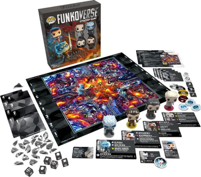 Lojë tavoline Funko Funkoverse Game of Thrones 100, strategjike, me figurina për koleksion, shumëngjyrëshe