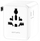 Adapter udhëtimi 4smarts Nomad GaN 20W, 2x USB C, 1x USB A, i bardhë