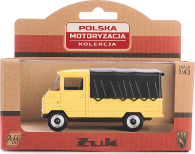 Maket makine Daffi PRL Collection Żuk, shkalla 1:43, i verdhë