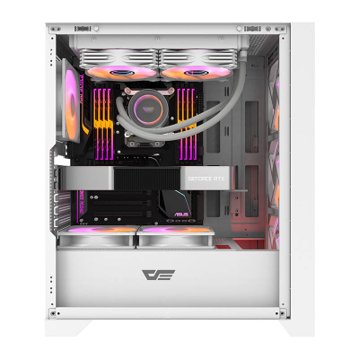 Kuti kompjuteri Darkflash DRX70 MESH (e bardhë) B 4 ventilatorë RGB