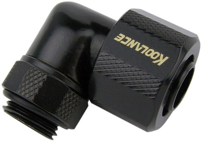 Lidhës kompresioni Koolance për gyp 10/13 mm, i zi