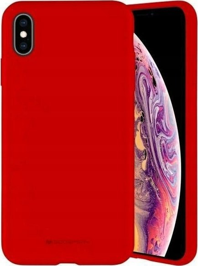 Kapak telefoni Mercury Silicone Case për Samsung A54 5G, silikon i butë, mat, i kuq
