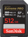 Kartë memorie SanDisk Extreme PRO SDXC, 512GB, UHS II V60, e zezë