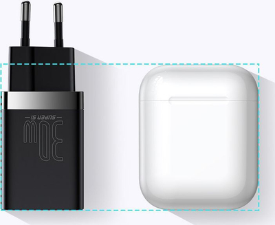 Karikues Baseus Super Si Pro, 1 x USB A 1 x USB C, i zi