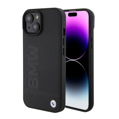 Çarçaf telefoni BMW BMHMP15SSLLBK për iPhone 15 6.1", me MagSafe, i zi
