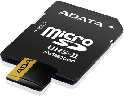 Kartë memorie ADATA Micro SDXC Premier One 64GB UHS-II U3 ​​+  përshtatës SD