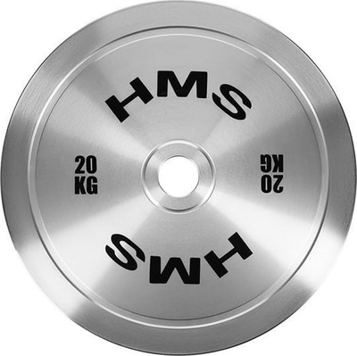 Disk peshe olimpik HMS TOS200, pllakë çeliku e kalibruar, vrimë 50mm, e zezë