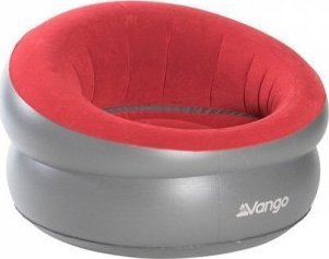 Karrige kampingu e fryrë Vango Inflatable Donut, kapacitet 120kg, material flokuar, e kuqe