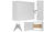 Метален кабинет StalFlex TPR-6, 54x42x18 cm, челичен лим, бел