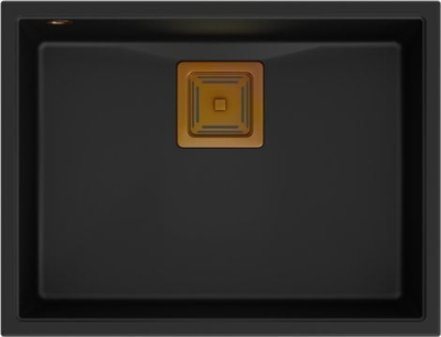 Lavaman kuzhine Quadron DAVID 50 GraniteQ, montim nën banak, pure carbon copper