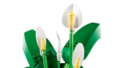 Set LEGO Botanicals 11504 Peace Lily, lule dekorative, për të rritur, shumëngjyrësh