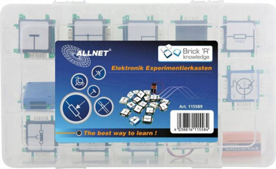 Електронски едукативен сет Brick R Knowledge Basic Set 115589, експериментална кутија, за почетници, шарен