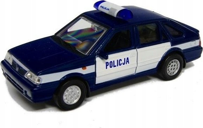 Maket makine policie Welly Polonez Caro, shkalla 1:39, metal, blu e bardhë