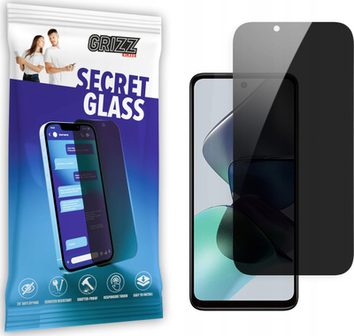 Xham mbrojtës privacy GrizzGlass SecretGlass Motorola Moto G52, 6.6", i zi