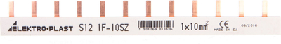 Бакарна шина Elektro-Plast IZS16 3P, 16mm², 100A, 12 пина, сива