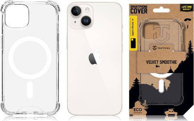 Kapak telefoni Tactical MagForce Plyo për iPhone 14, transparent