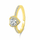 Unazë grash Brilio Silver Heart RI047Y, e artë