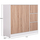Dollap Matin 117x39,5x99,5Hcm (HM2480.01), bardhë