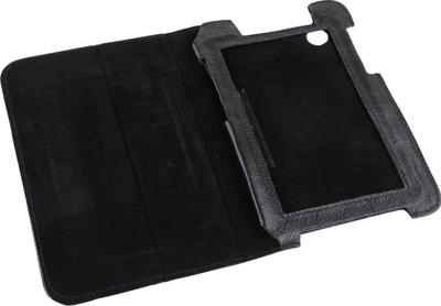 Mbulesë tablet Quer Case për Samsung Galaxy Tab P3100, lëkurë natyrale, e zezë
