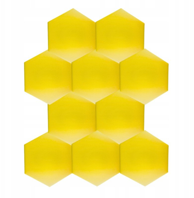 Panel akustik Bitmat DNA AM3 BK, set 10 copë, 3 cm, i zi
