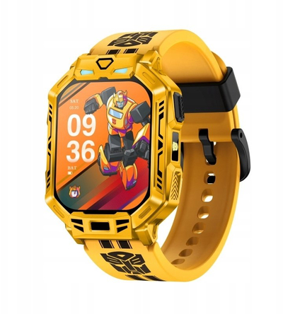 Ora inteligjente Maxcom SmartWatch Transformers TF01, 1.75", IP67, e verdhë