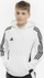 Bluzë me kapuç për fëmijë Adidas Tiro 24 Hooded Sweat Jr IR7506, pambuk poliester, xhep kangur, e bardhë