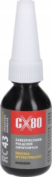 Ngjitës bllokues fileto CX80 Threadlocker, forcë mesatare, 10 ml, i kuq