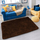 Tapet shaggy Thick Soft Plush, 60x120cm, fibrë sintetike, kafe e errët