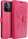 Заштитна футрола Mezzo Book за Xiaomi Redmi 13C, еко кожа, со магнет, магента