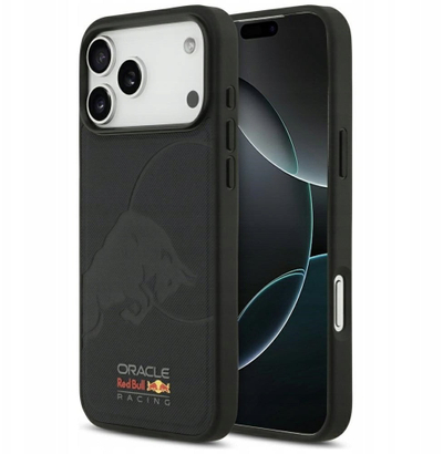 Mbulesë telefoni Red Bull Case Meshed Debossed Bull MagSafe për iPhone 17 Pro Max, TPU plastike me eko lëkurë, me MagSafe, blu navy
