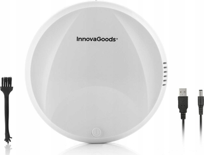 Robot pastrimi InnovaGoods Intelligent Cleaning Robot, bateri rikarikueshme, 80 min punë, i bardhë