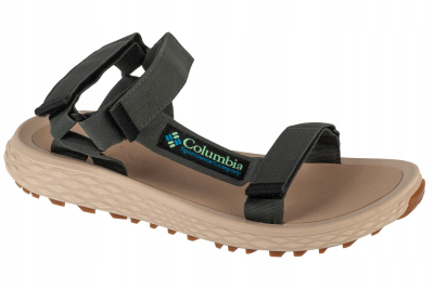 Sandale për burra Columbia Konos Globetrot Sandal M, shollë gome, rripa me velcro, gri