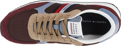 Atlete burra Tommy Hilfiger Runner Lo Color Mix FM0FM03815-GR8, kafe, masa 42